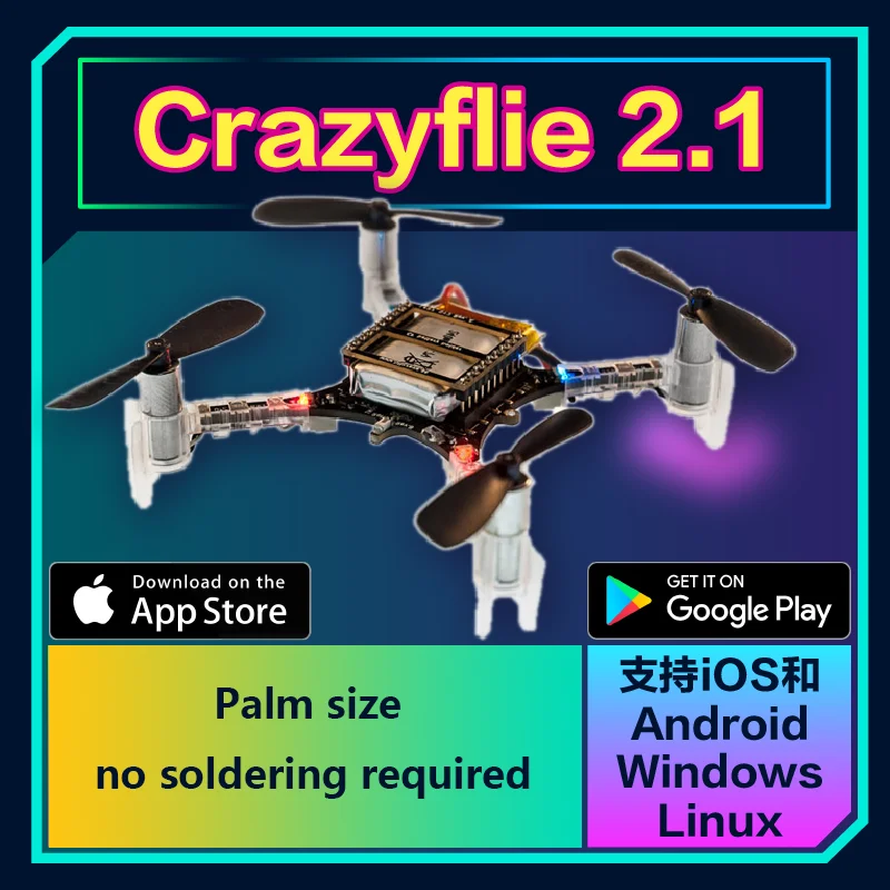 Imagem -04 - Crazyflie 2.1 Open Source Uav Núcleo de Controle de Vôo da Placa de Desenvolvimento de Aeronaves de Quatro Eixos Stm32f405