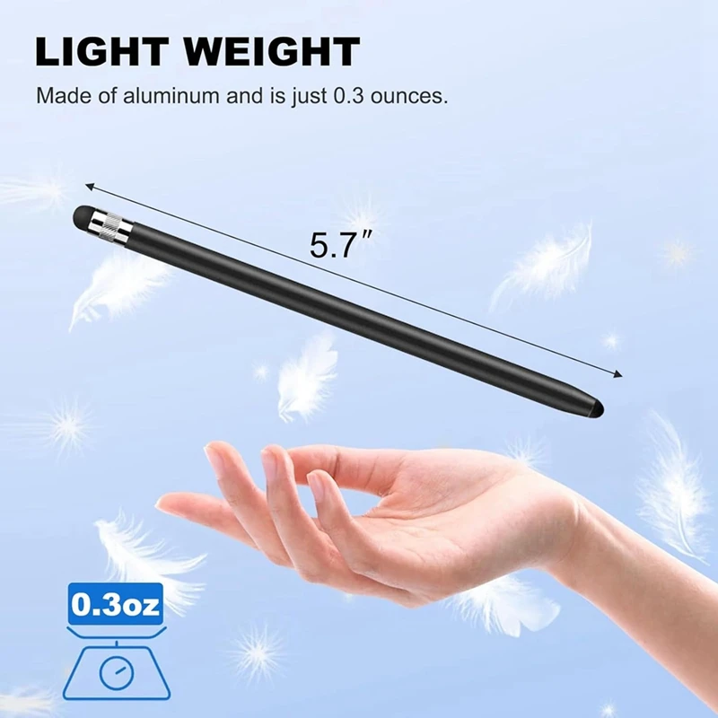 4 Pcs Stylus Pen For Touch Screen,Work For Ipad/Iphone/Android Tablets,Stylus 2-In-1 Sensitivity And High Precision Easy Install