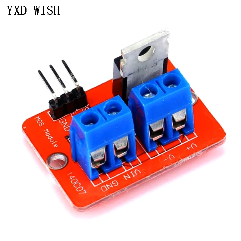10pcs 0-24V Top Mosfet Button IRF520 MOS Driver Module IRF 520 For Arduino MCU ARM Raspberry pi Driver Board