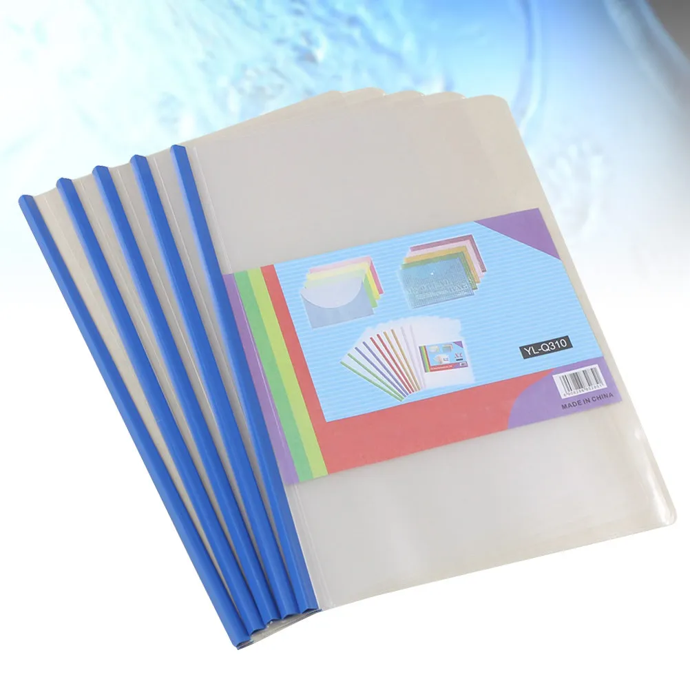 

Набор из 10 пластиковых папок-скоросшивателей формата А4 с прозрачной сдвижной планкой, органайзер для документов, бумаг, музыки, книг, офиса, с нескользящим зажимом