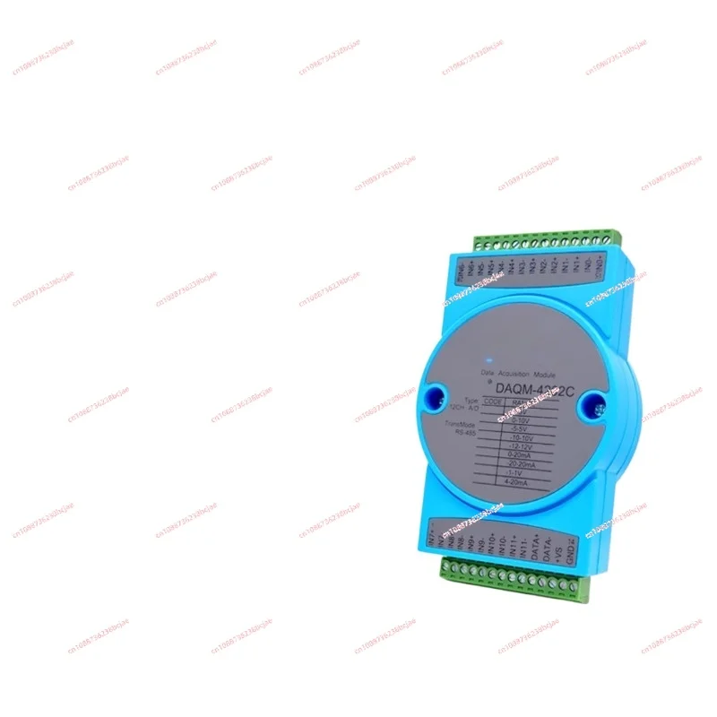 12-Channel high-precision voltage and current analog acquisition module 4-20ma input to 485 communication daqm4202C