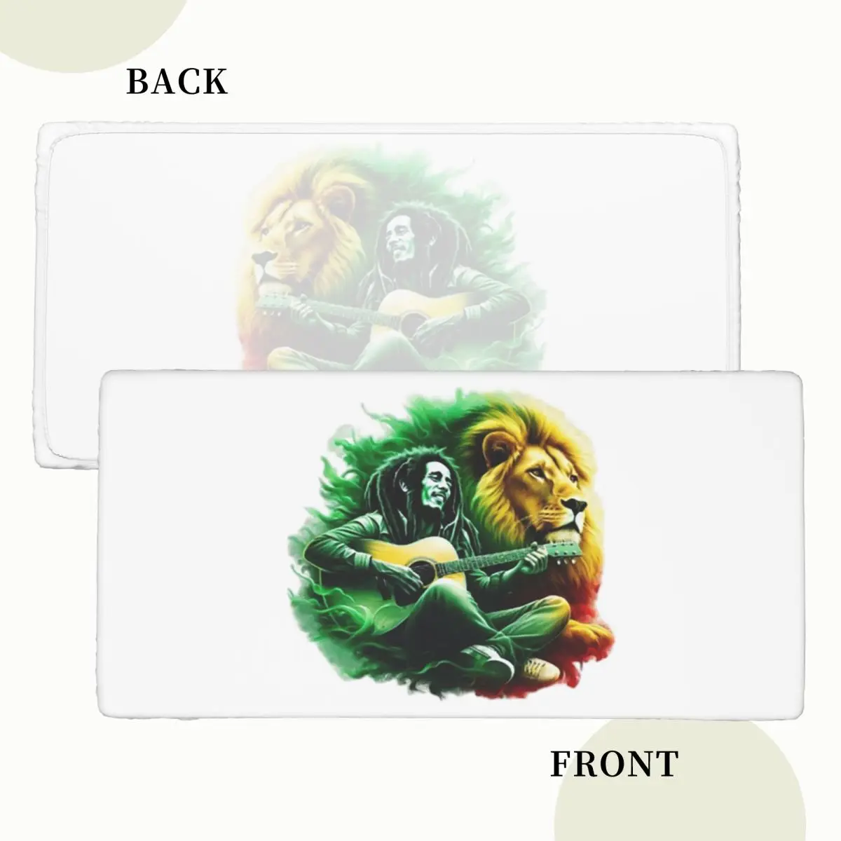 Bob Marley One Love Custom Rectangular Tablecloth Oilproof Table Cover for Festival Party Decorations Table Cloth
