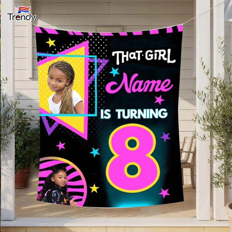 That Girl Lay Lay Birthday Background Girl Custom Custom Photo Birthday Backdrop Banner Banners Personalized Name Decor Kids 8th