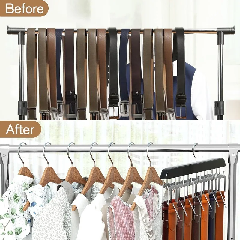 Holz Gürtel Rack Frauen Lagerung Kleiderbügel Für Kleidung Fall Hüte Bh Hause Kleidung Hängen Haken Schränke Multifunktionale Kleiderbügel – Detail 5