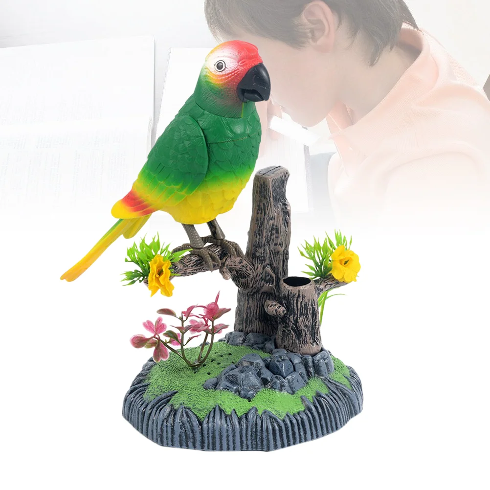 Chirping Bird Sparrow Motion Sensor Christmas Ornament Real Singing Sounds Movement Operated with Pen Holder Not Include