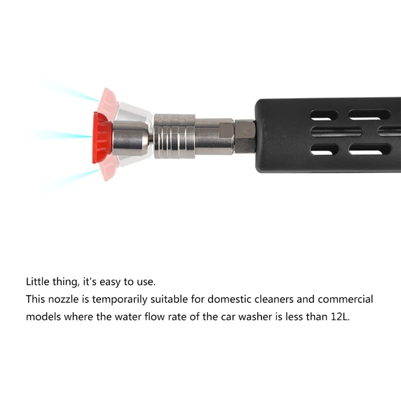 1/4 inch Quick Connect High Pressure Washer Nozzle Tips 4000 Psi Cleaning Accessories Car Cleaning 360° Rotation Dropshipping