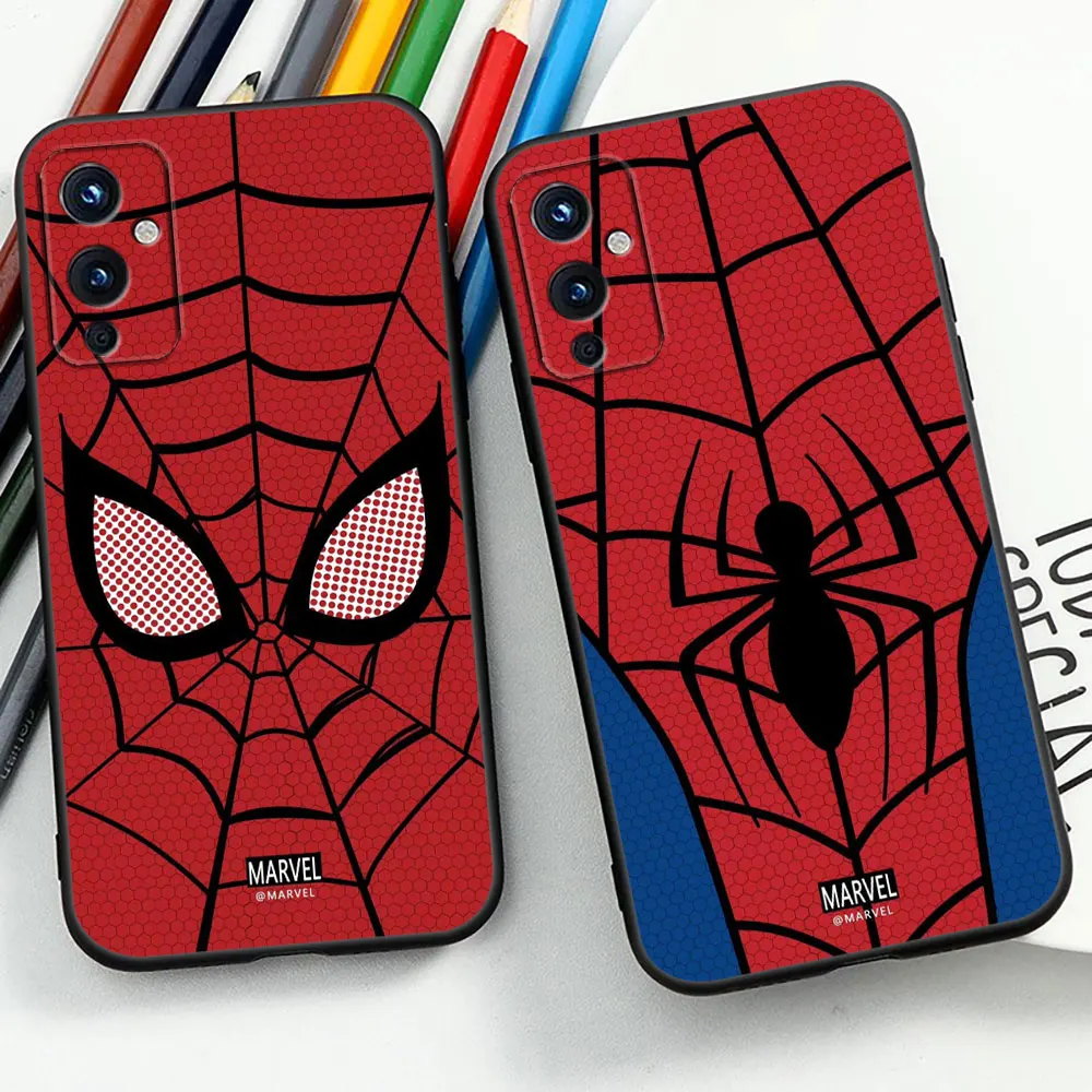 Marvel Spiderman Avengers Phone Case For Oneplus 9 9R 8 8T 7 7T ACE 2V NORD CE 2 3 Lite 5G Pro Silicone Case Capa Funda Shell