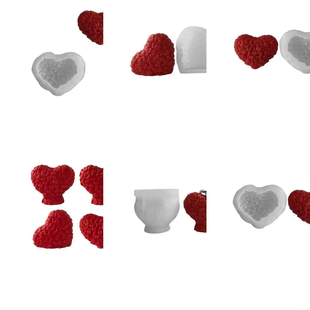 

День Святого Валентина в форме сердца, ароматерапия, ароматические свечи, гипсовые глиняные украшения