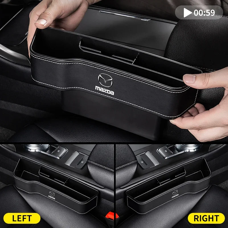 Car Seat Organizer Crevice Storage Box Car Organizer Gap For Mazda 3 BK BL 2 5 CX5 CX6 CX-4 6 GH GG CX-7 MX5 RX8 Ms M3 M5 M6 MX3