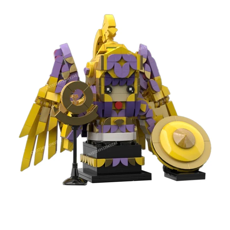 Anime Saint Seiyaed Brickheadz Japanese Athena Building Blocks Action Figures Glacier Zilong Ikki Bricks Warrior Kids Toys