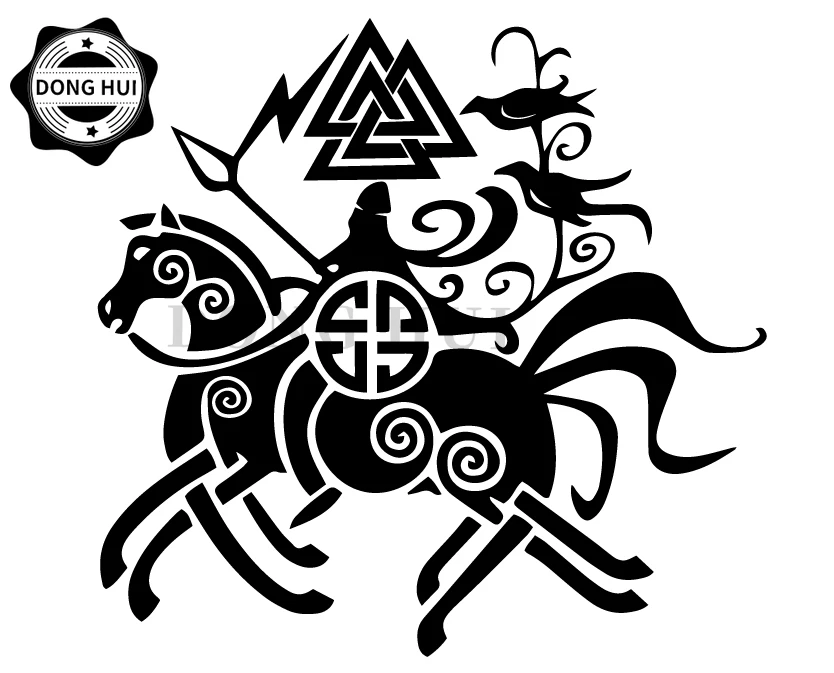 Viking Rune Sticker Ancient Totem Decal Vinyl Waterproof Motorcycle Refrigerator Helmet Laptop Skateboard Mug