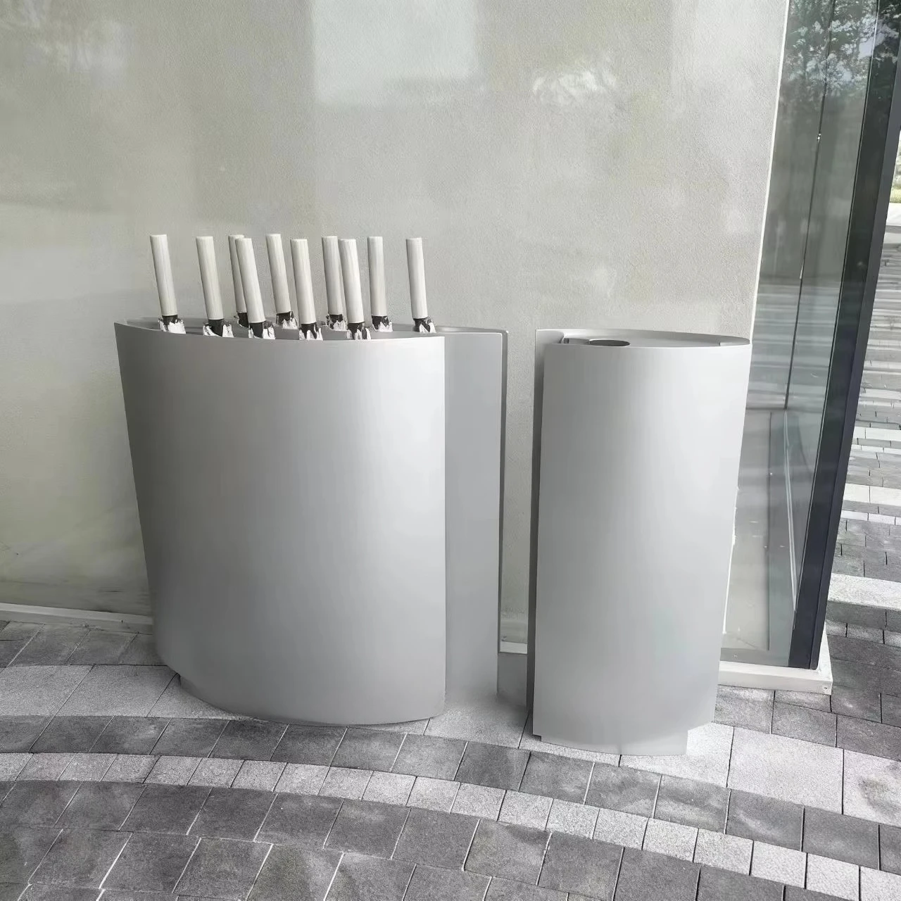Commercial luxury hotel car 10-hole lock high-grade umbrella storage rack indoor bracket IP65 waterproof
