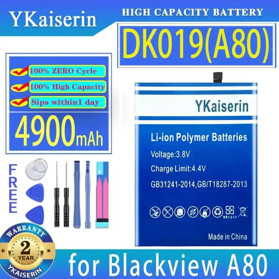 

DK019 A80 For Blackview A80 4600mAh Good Low-Temperature Performance Mobile Phone Battery