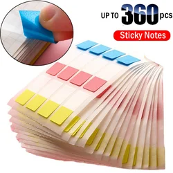 Up to 360Pcs Sticky Notes Memo Pad 3 Size Sticky Index Tabs Writable Classification Label Sticker For Book Markers Reading Notes