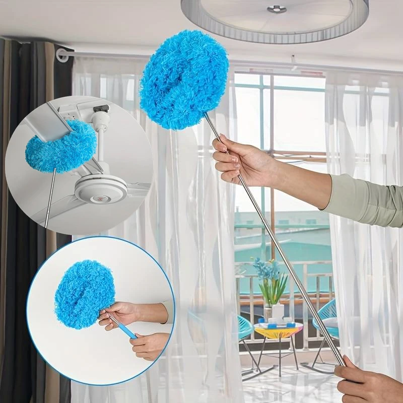 

Multifunctional Ceiling Fan And Car Interior Cleaner Brush Reusable Duster Household Cleaning Tool For Home Dust Remover