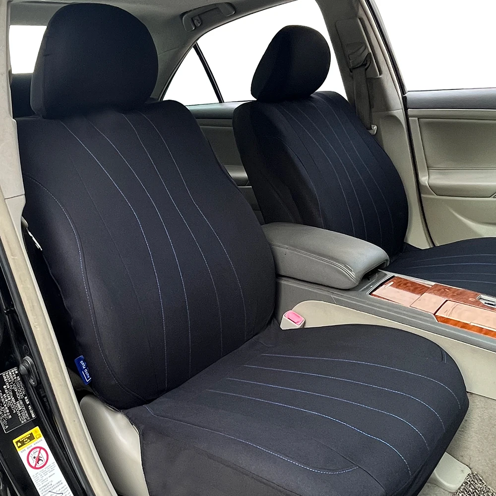 Universal High Quality Polyester Fabric Seat Covers Fit for Most Car SUV Truck Van Vehicle Seat Protector Set with Sport Line