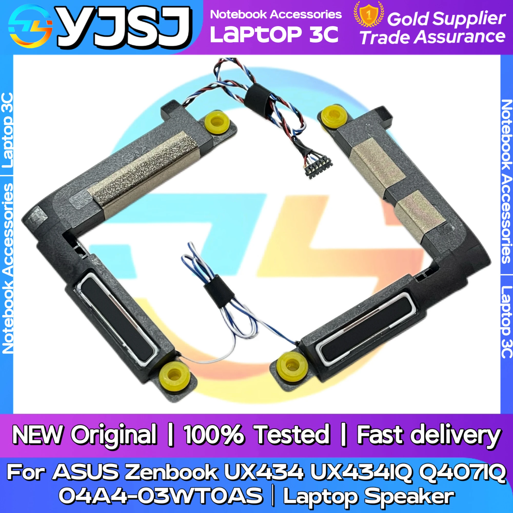 

Новый оригинальный аудиодинамик для ноутбука ASUS Zenbook UX434 UX434IQ Q407IQ встроенный динамик звуковой сигнал 04A4-03WT0AS