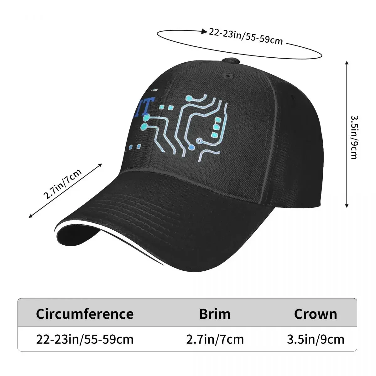 RIT with the mind. perfect and cute, great classic T-shirt Baseball Cap New In Hat Women's Hats For The Sun Men's