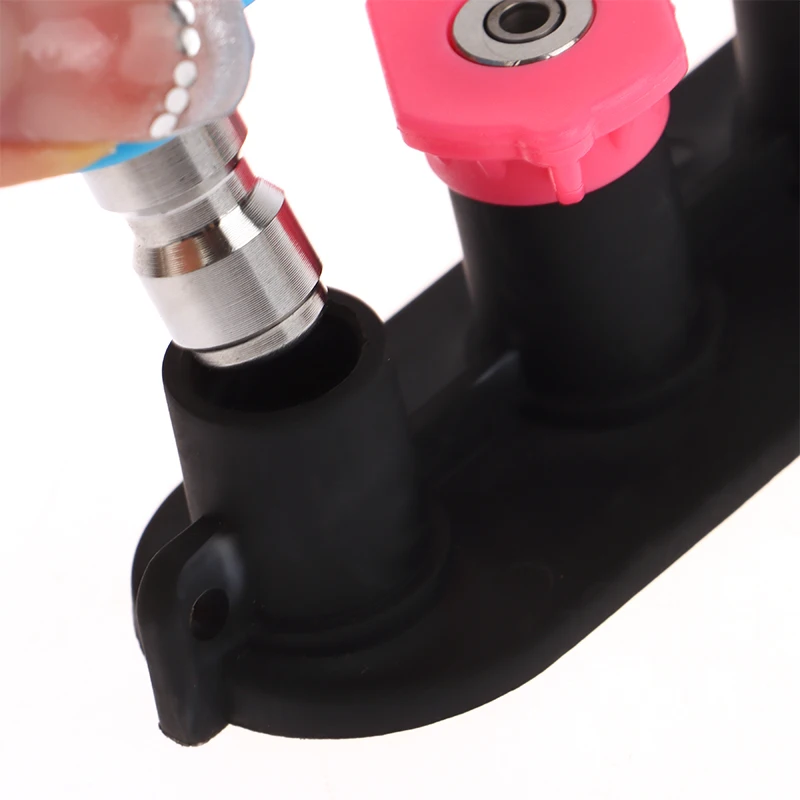 

Multi Functional High Pressure Washer Tips Set With Nozzle Holder 5/7 Nozzle Tips 1/4 Inch Quick Connector DIY Accessories