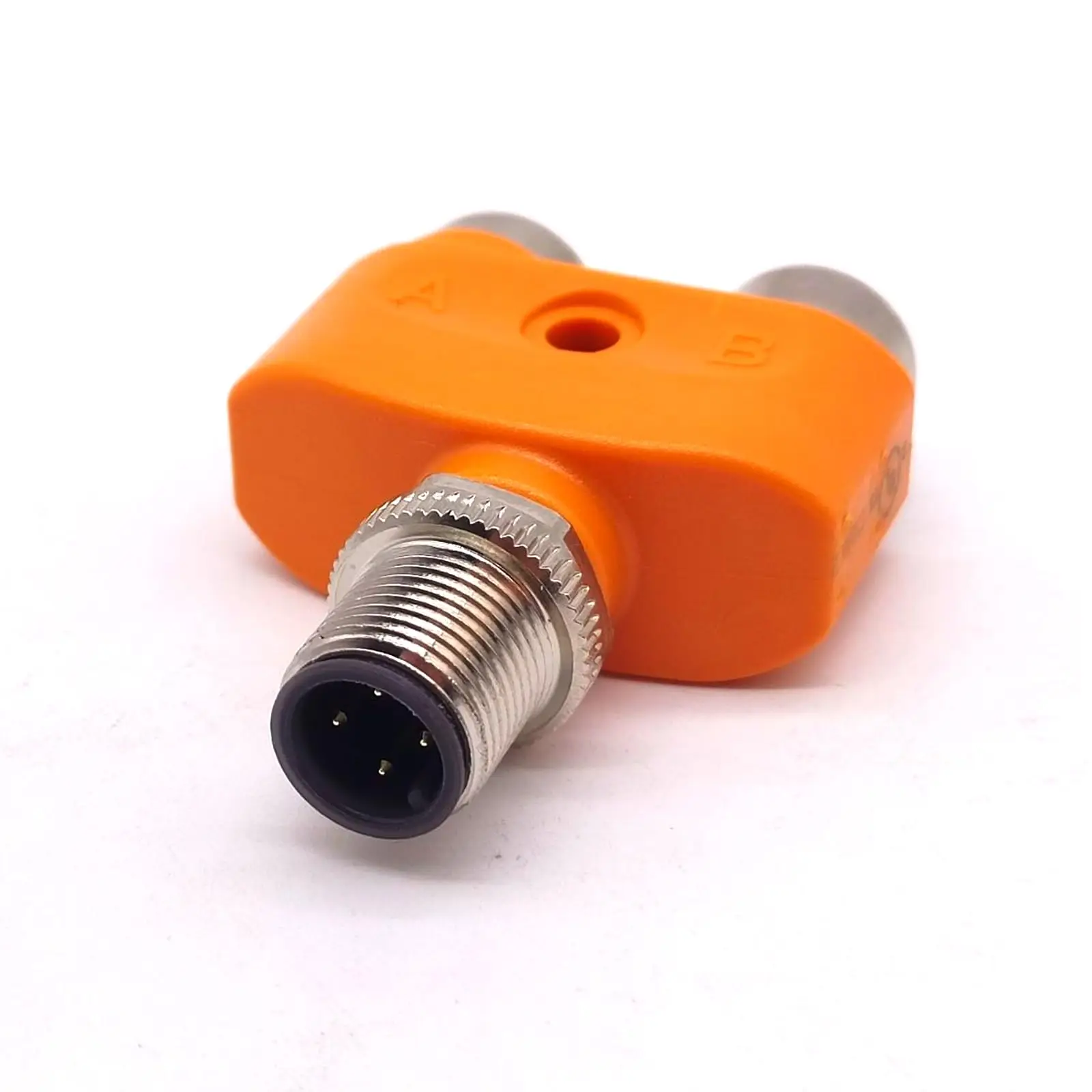 EBC113 Y Splitter M12 Type Adapter A Code 4 Pin Male Dual 5 Female Waterproof
