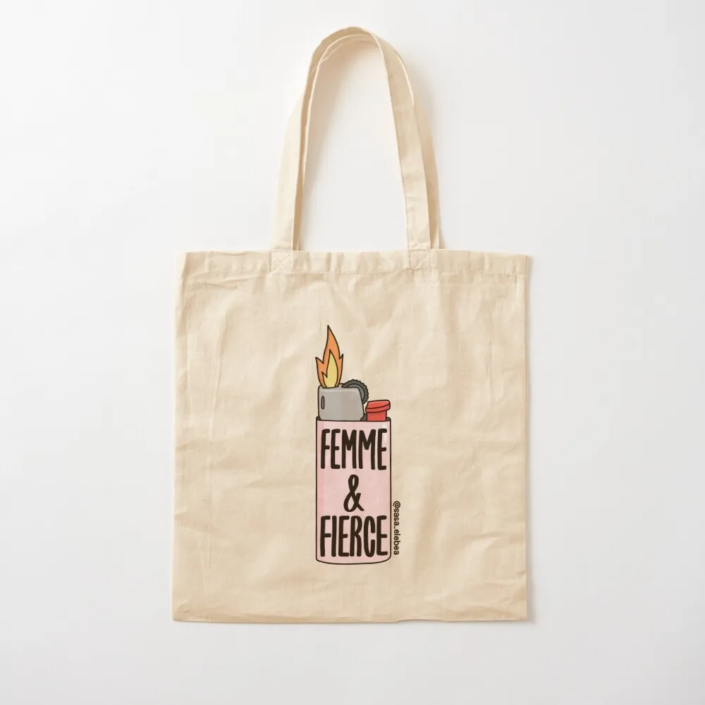 

Femme fierce by Sasa Elebea Tote Bag hand bag Candy bags Canvas Tote Bag