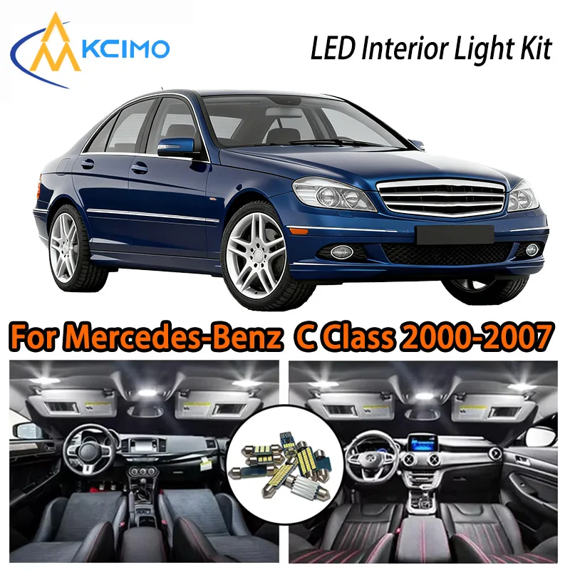 

KCIMO For Mercedes-Benz C class W203 2000-2007 Premium LED Interior Kit - 2 Colors , Quick Installation, Long-Lasting