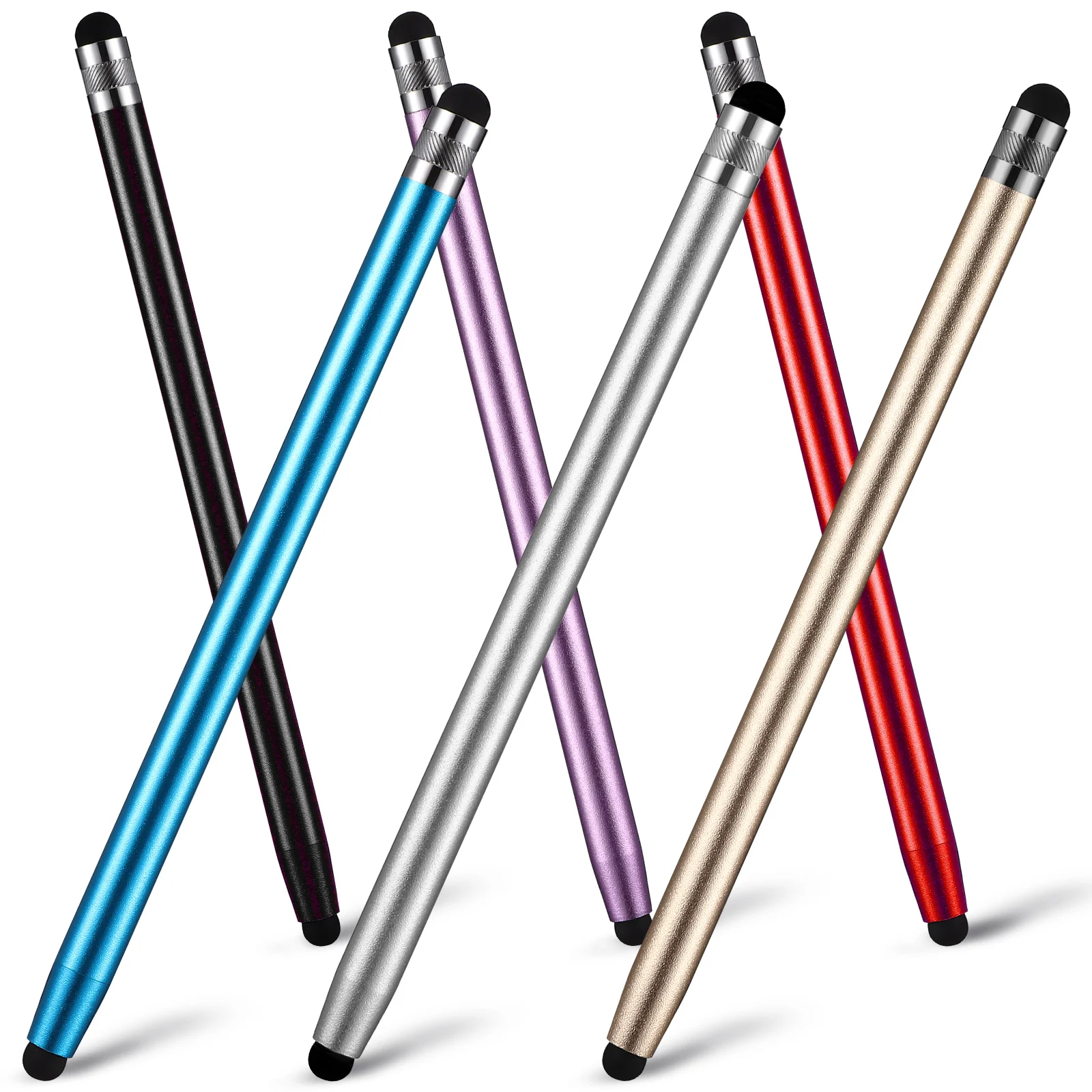 6 Pcs Capacitor Pen Set Capacitive Stylus for Writing Touchscreen Tablet Universal