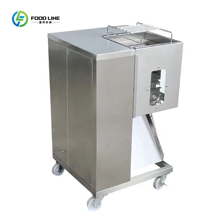 Automatic Fresh Meat Slice Strips Cutter/meat Shreds Cutter/Pork Chicken Breast Beef Strip Cutting Machine