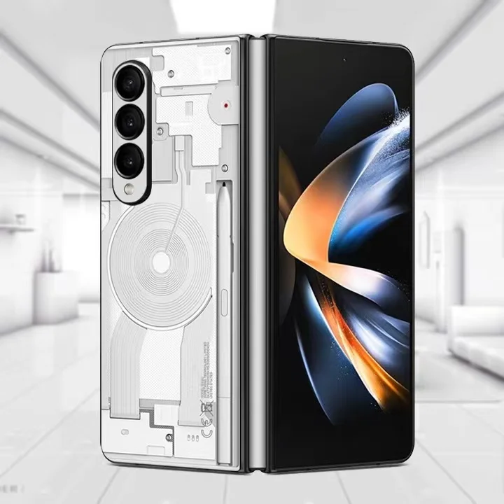 

Nothing Phone Style Samsung Galaxy Z Fold5 6 4 3 2 / Flip 4 3 Decal Skin Back Screen Protector Film Full Cover Wrap Sticker