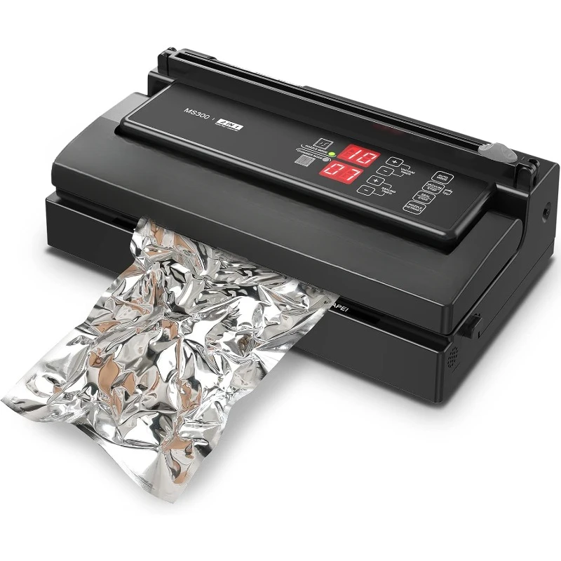 

Precision Vacuum Sealer Built-in Automatic Cooling System Compatible with Polyester Film Smooth and Embossed Bags