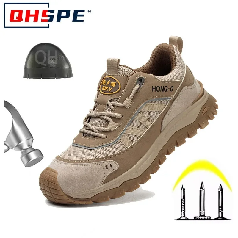 10kV Insulated Safety Shoes Anti Smashing Anti Piercing Anti Slip Lightweight Steel Toe Work Boots Protective Footwear for Men