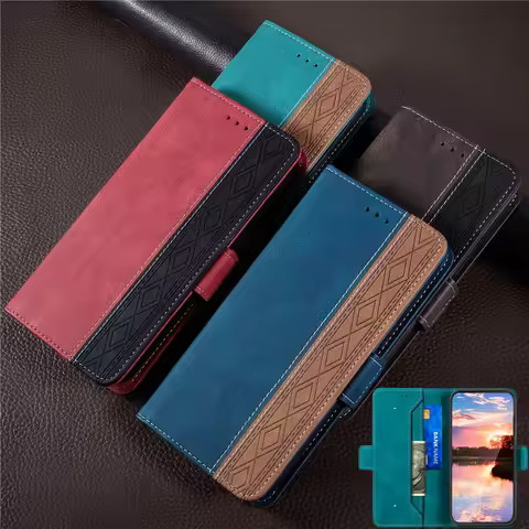 Flip Leather Phone Case For Samsung Galaxy S23 Ultra S22 S21 FE S20 Plus S10 S9 A13 A33 A53 A73 A52 Wallet Card Back Cover Coque