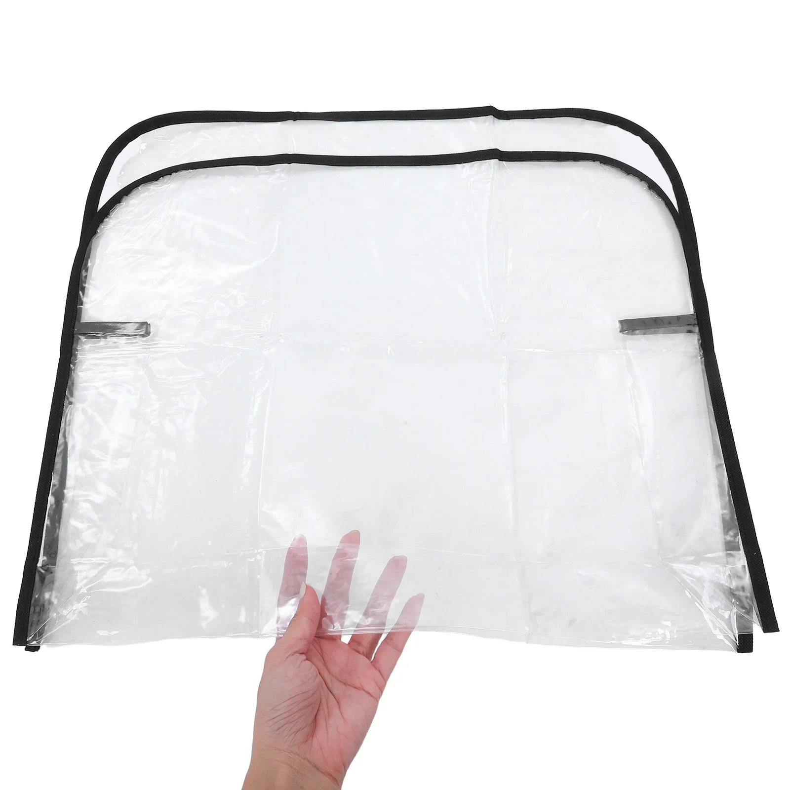

Salon Chair Cover Protector Clear PVC Square Back Seat Slipcover for Hairdressing Salons Spill Proof Stain Resistant