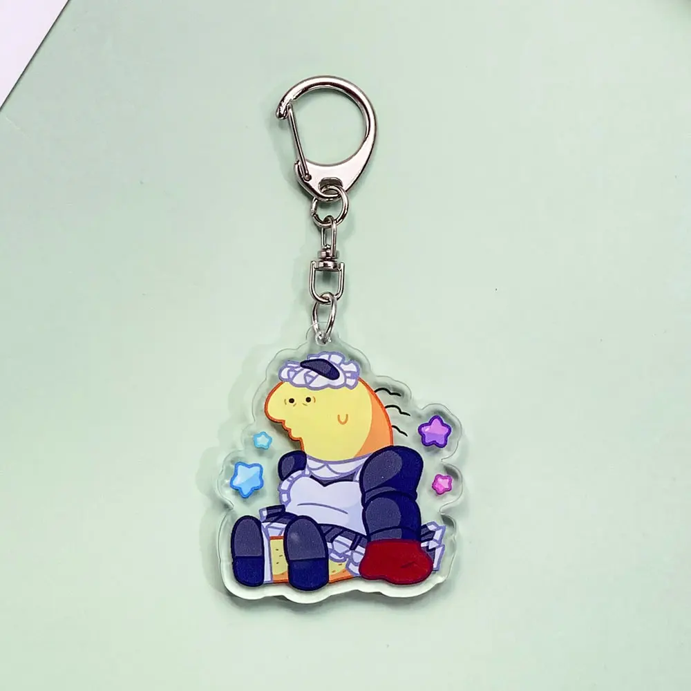 الكرتون يبتسم الأصدقاء الاكريليك سيارة المفاتيح اكسسوارات العصرية حقيبة سحر Kawaii ظهره قلادة حلقة رئيسية هدايا للأصدقاء #5