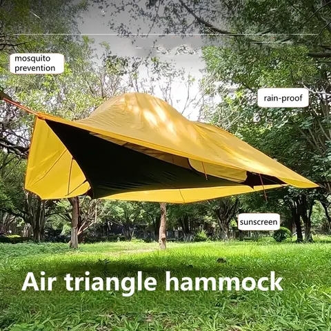 Portable Triangle Hammock Tents Outdoor Suspended Rainproof And Mosquito Proof Camping Tent Waterproof Sleeping Hammocks