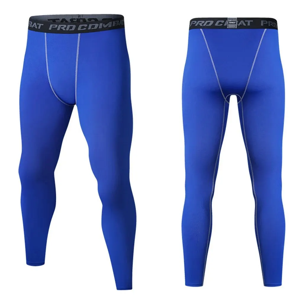 Men\'s Running Leggings Sportswear Quick Dry Gym Fitness Tights Workout Training Jogging Sports Trousers Compression Sport Pants