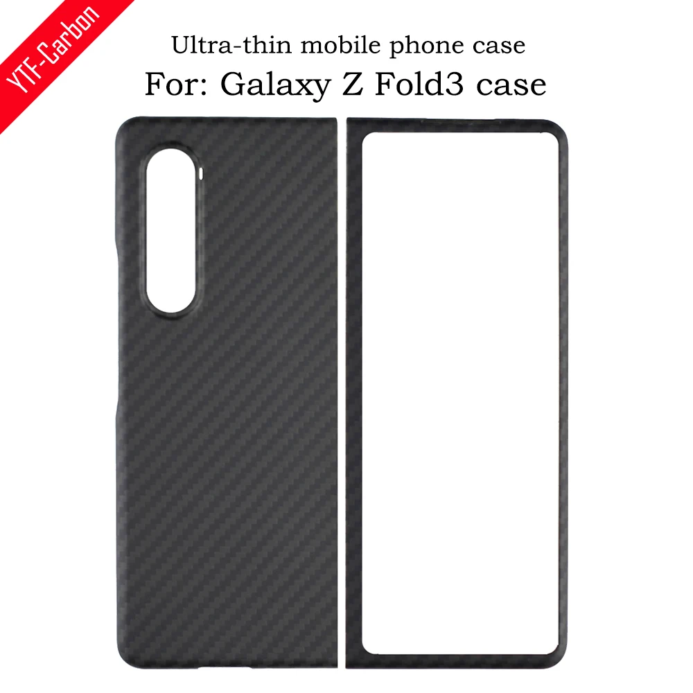 YTF-carbon carbon fiber case For Samsung Galaxy Z Fold 3 case Aramid fiber durable anti-drop Z Fold 3 case