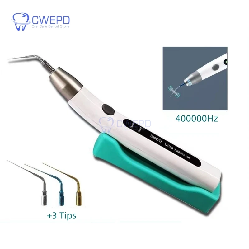 Wireless LED Dental Ultrasonic Activator Root Canal Irrigation Clean Dentistry Endodontic Surgery Tools With 3 Activator Tips