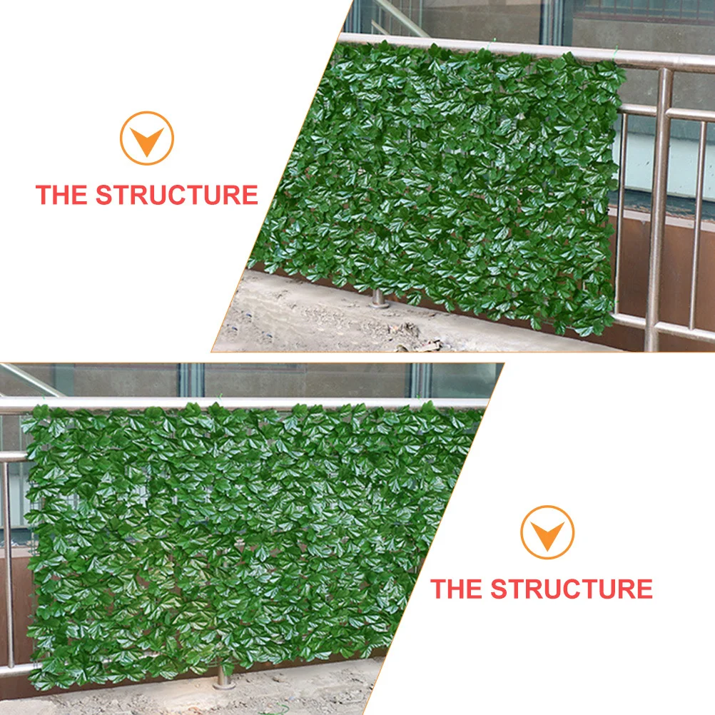 

Simulated Green 3D Artificial Leaf Fence UV Resistant Weatherproof Outdoor Plant Decor Garden Balcony Yard Fence Ornament