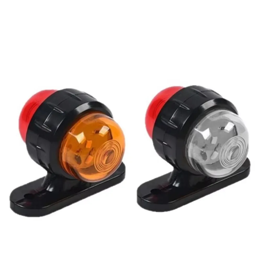 2PCS Truck Side Light Width Light Dual Color Universal for Truck Warning Light Safety Light Indicator Lamp Car Signal LED News