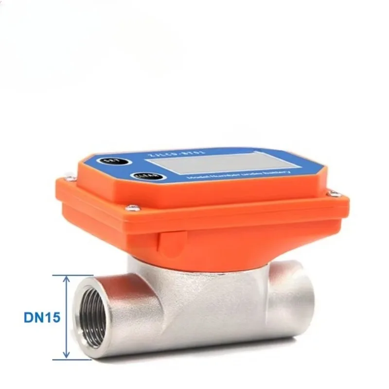 Flow Meter ZJSUS-BT01 Farmland Garden Water Cumulative Flow Detection 10-1160L Digital Electromagnetic Turbine Water Flowmeter