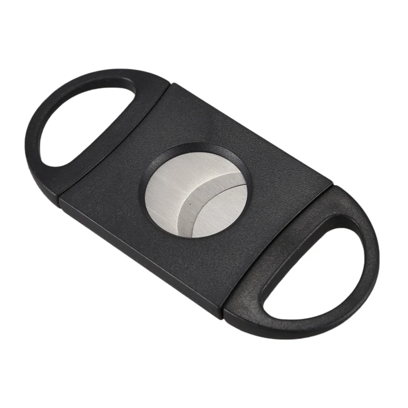 3X Oval-Shaped Cigar Cutter, Double Cut Blade