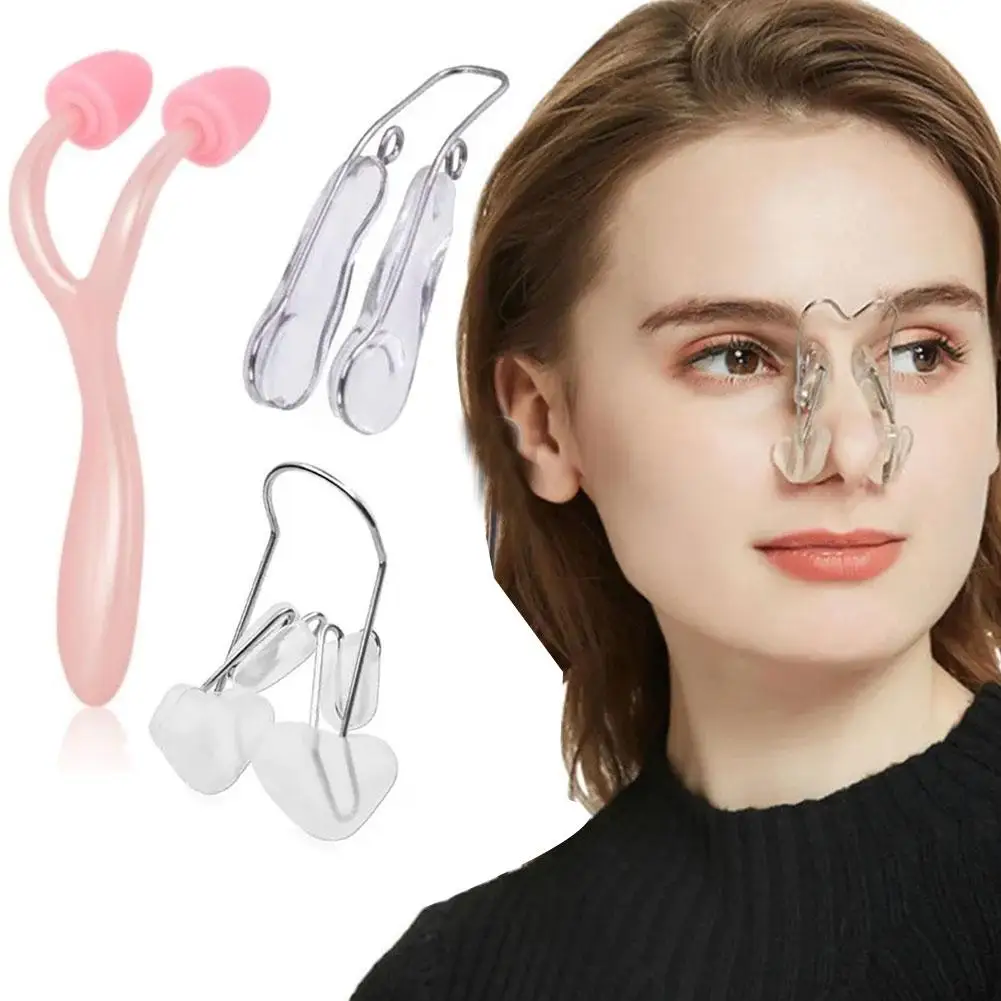 1pc Nose Clip Shaper Silicone Nose Up Reducer Lifter Tools Beauty Shaping Massager Improve Nose Corrector Bridge Accessorie F5O7