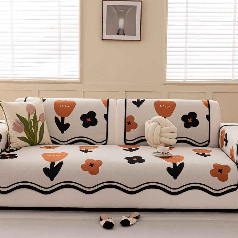 

Universal Four Seasons Fixed Luxury Anti-Slip Sofa Cushion Cover New 2026 Sofa Pad Towel Cover Breathable Wear-Resistant