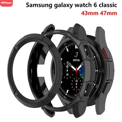 Hülle für Samsung Galaxy Watch 6 Classic 43 mm 47 mm Schutzhülle aus TPU für Samsung Galaxy Watch 6 Classic 47 mm 43 mm Zubehör