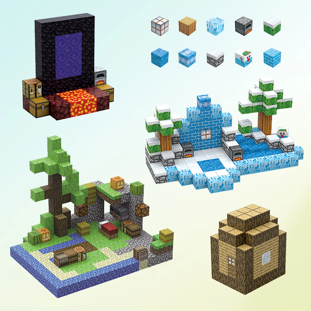 

Магнитный конструктор STEM обучающие игрушки креативные строительные блоки DIY сборочный комплект развивающий подарок для детей мальчиков девочек 4-10 лет