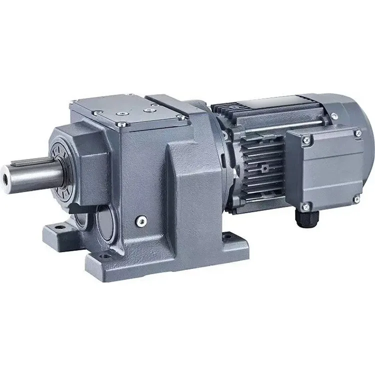 

High Precision High Torque R167 Series Helical Gear Reducers Electric Motor Gearbox Gearmotor With Shaft