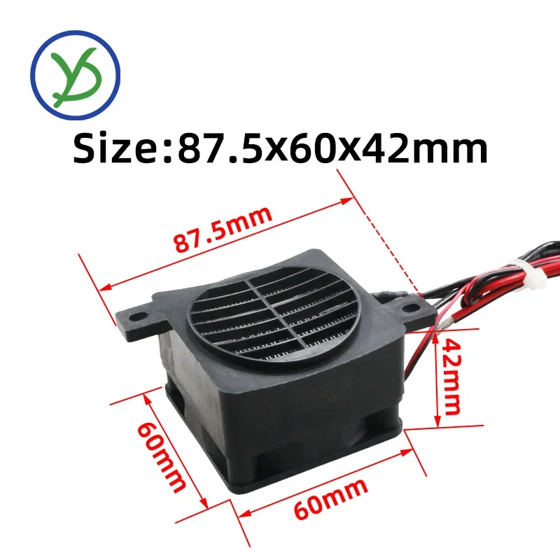 PTC-Heizung, 12 V, 24 V, 48 V, 110 V, 220 V, Keramik-Thermostat-isolierte Heizung mit Ventilator, Haustier-Isolierung, Inkubator, PTC-Elektroheizung, Auto – Detail 11