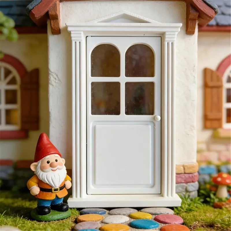 

Декоративная пластиковая классическая дверь в ванную комнату для миниатюрных кукольных домиков DIY, модель сцены для комнаты,