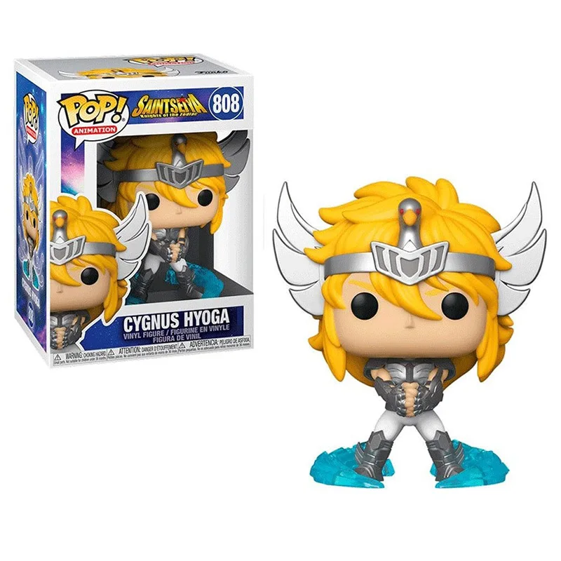 Funko Pop Saintseiya Knights of Zodiac Seiya 806 Dragon Shiryu 807 Gygnus Hyoga 808 Shun 809 Ikki 810 Vinyl Action Figures Toys